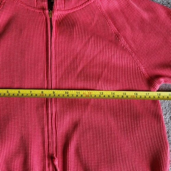 Juicy Couture coral waffle knit hoodie size medium - Picture 14 of 15